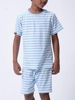 Kauma - Blue Striped Bamboo Co-ords