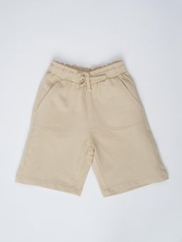 Kauma - Beige Knit Solid Short