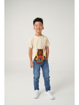 Kauma - Bear Embroidered T-Shirt