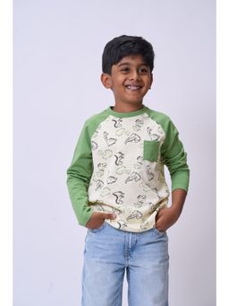 Kauma - Raglan Dino Printed T-Shirt