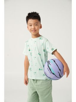 Kauma - Mint Printed T-Shirt