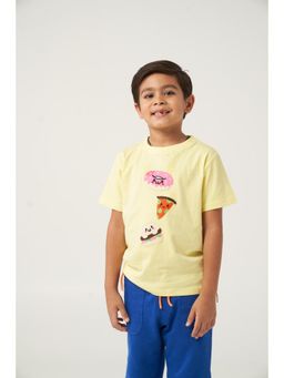 Kauma - Yellow Embroidered T-Shirt