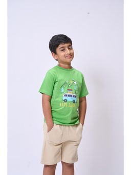 Kauma - Green Graphic T-Shirt