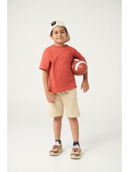 Kauma - Maroon Solid T-Shirt