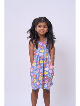 Kauma - Blue Printed Mini Dress