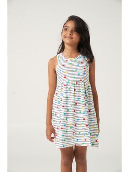 Kauma - White Printed Mini Dress