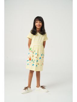 Kauma - Yellow Applique Mini Dress