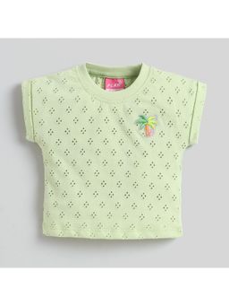 Little Kangaroos - Girls Lime Green T-Shirt