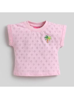 Little Kangaroos - Girls Baby Pink T-Shirt