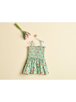 Nino By Vani Mehta - Wave And Bloom Green Mini Dress