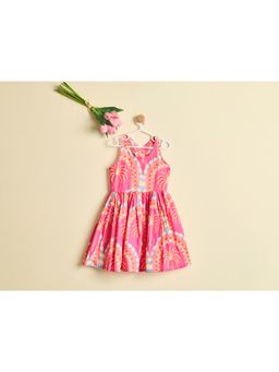 Nino By Vani Mehta - PINK PALM PARADE Mini DRESS