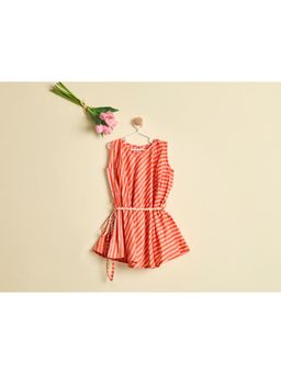 Nino By Vani Mehta - TANGERINE TWIRL Mini DRESS with Dori