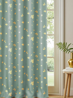 Urban Space - 100% Blackout Goldfoil Curtains, Window, Sage Green
