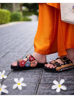 Fizzy Goblet - Women La La Land Black Sliders