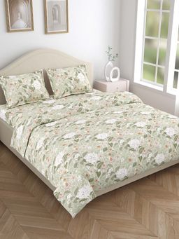 Haus & Kinder - Cottage Bloom 144 Tc Bedsheet with Pillow Covers