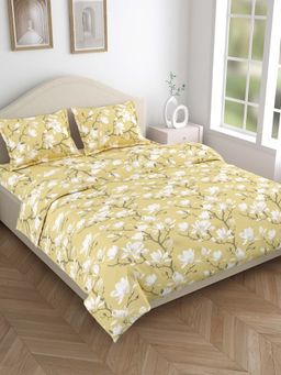 Haus & Kinder - Bloom Trellis 144 Tc Bedsheet with Pillow Covers