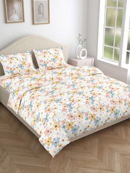 Haus & Kinder - Hawaiian Petals 144 Tc Bedsheet with Pillow Covers