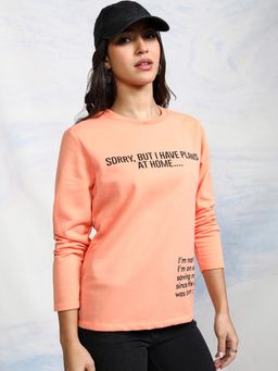 TOKYO TALKIES - Women's Peach Sweatshirt