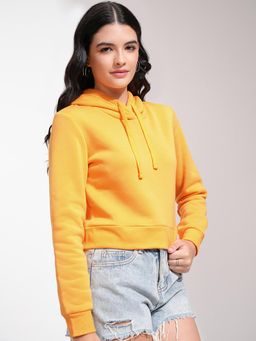 TOKYO TALKIES - Women's Yellow Hooded Sweatshirt