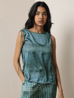 RAREISM - Printed Blaze Green Top