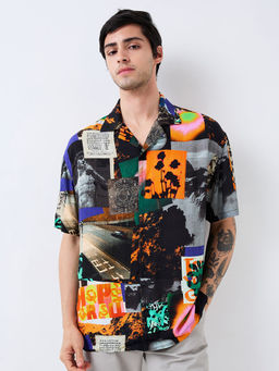 Spykar - Men Multi-Color Relaxed Fit Printed Casual Shirt