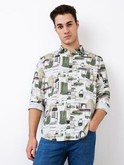 Spykar - Men Multi-Color Slim Fit Printed Casual Shirt