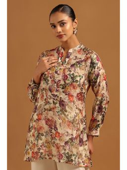 Soch - Womens Multi-Colour Silk Berry Floral Tunic