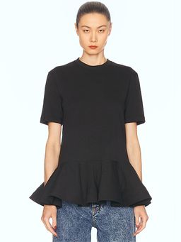 ALAIA - Peplum T-shirt