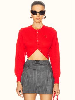 Alexander Wang - Split Hem Long Sleeve Cardigan