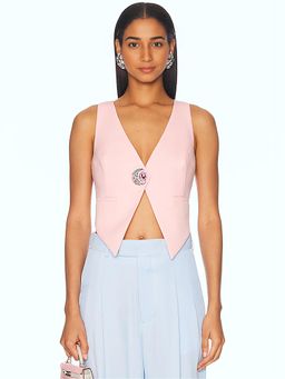 AREA - Crystal Gemstone Cluster Gilet