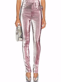 AREA - Stretch Lame Rosette Legging