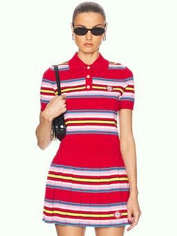 Casablanca - Striped Polo Top
