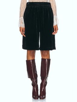 Chloe - Velvet Bermuda Short