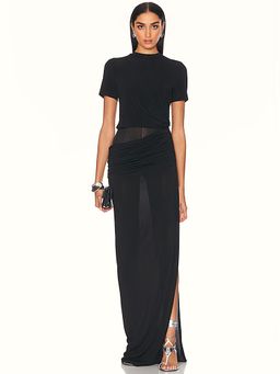 Christopher Esber - Coiled Jersey Corseted Tee Gown