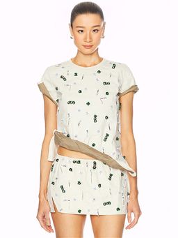 Christopher Esber - Embla Beaded Crushed Tee