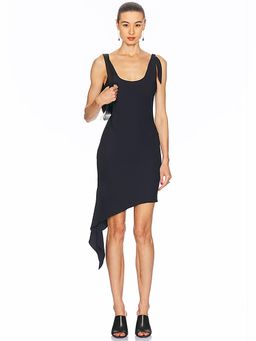 Courreges - Knot Tech Crepe Dress