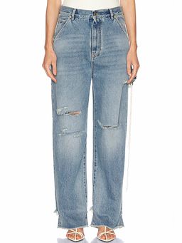 DARKPARK - Lisa Chain Adorned Loose Fit Carpenter Straight Leg