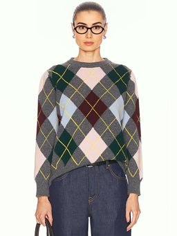 &Daughter - Argyle Crewneck Sweater