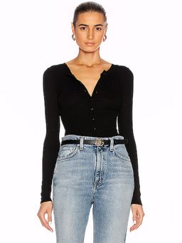 Enza Costa - Silk Rib Fitted Long Sleeve Cardigan