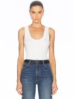 Enza Costa - Cashmere Cotton Pointelle Knit Tank Top