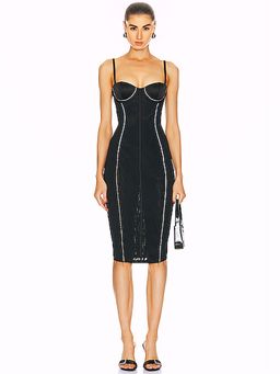 fleur du mal - Brilliant Mesh Bustier Dress