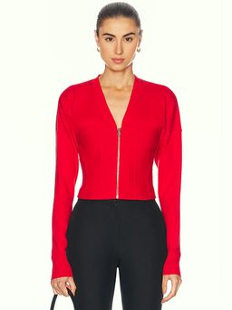 fleur du mal - Knit Zip Bustier Cardigan