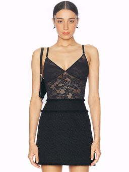 fleur du mal - Le Stretch Wireless Lace Bodysuit