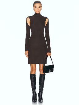 Helmut Lang - Cut Out Turtleneck Dress