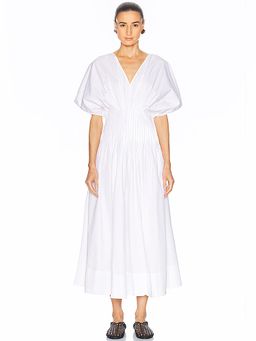 House of Dagmar - Poplin V Neck Dress