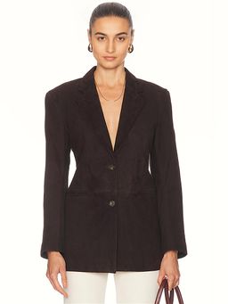 House of Dagmar - Slim Suede Blazer