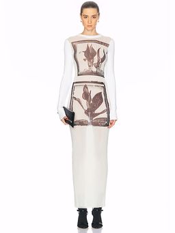 Jean Paul Gaultier - Flowers Cadres Long Dress
