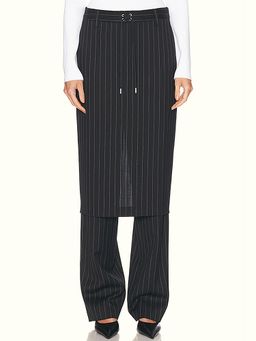 Jean Paul Gaultier - Pinstripe Tailored Pant Skirt