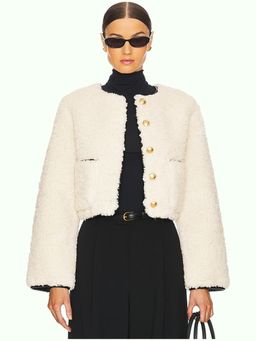 L'Academie - By Marianna Pauchet Reversible Faux Sherpa Jacket