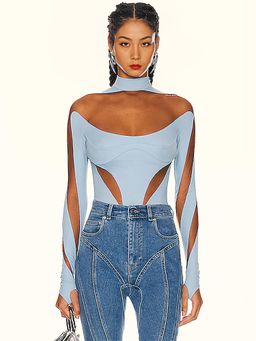 Mugler - Illusion Cut Bodysuit